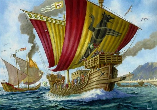 medieval warship